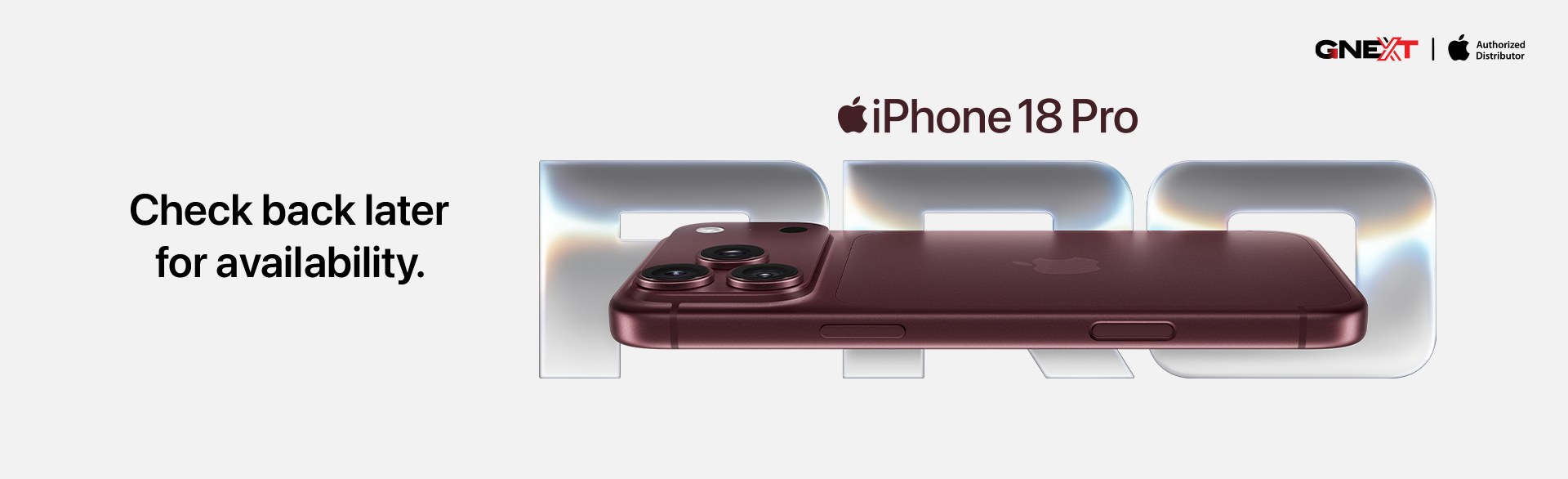 Apple iPhone 18 Pro - coming soon to GNEXT Technologies