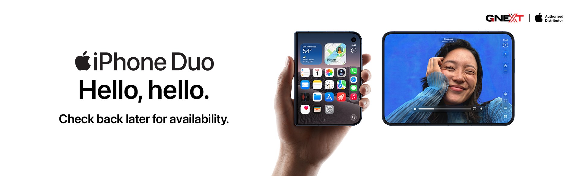 Apple iPhone Duo - coming soon to GNEXT Technologies